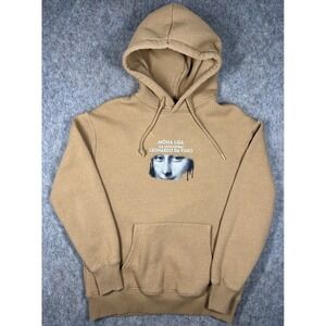 Pull&Bear Mona Lisa Hoodie Small Brown Leonardo Da Vinci‎ Art Graphic